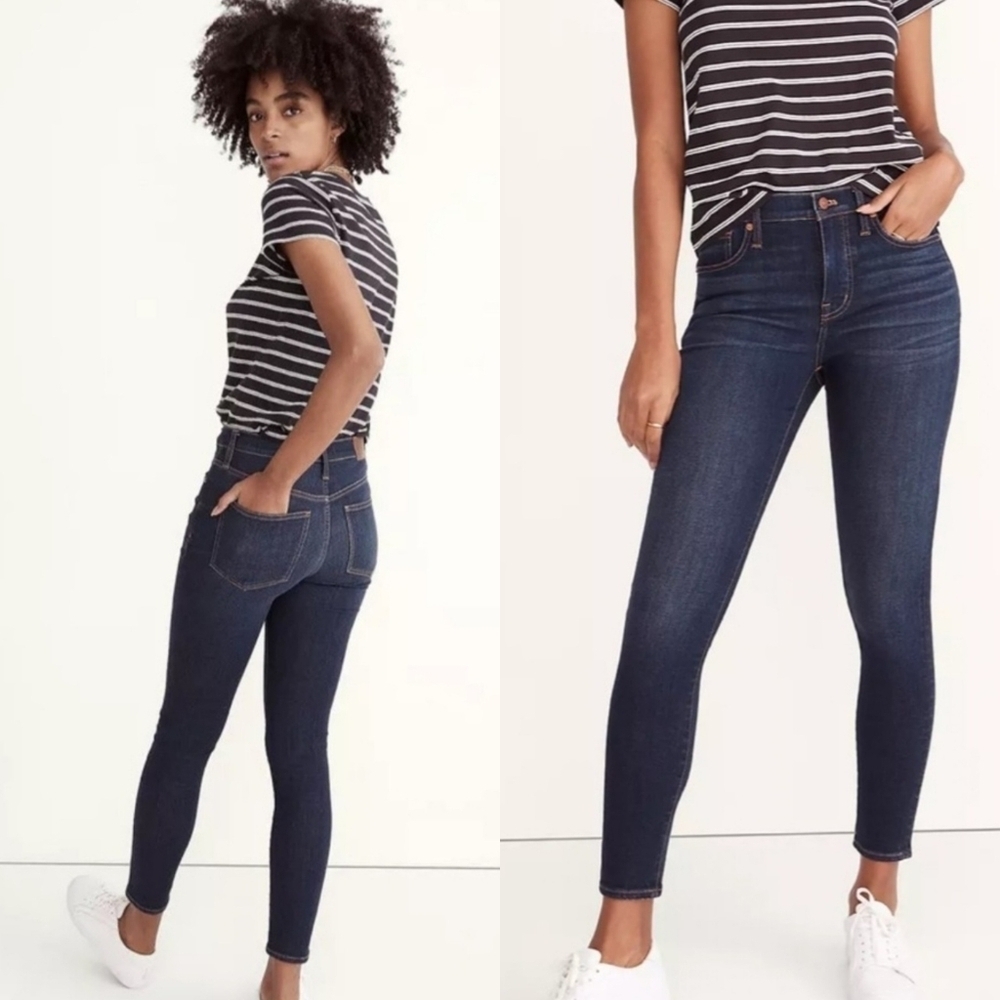 Madewell 9" Mid-Rise Skinny Stretchy Jeans Size 28